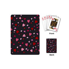 Hearts Pattern Playing Cards (mini)  by Valentinaart