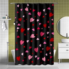 Hearts Pattern Shower Curtain 48  X 72  (small)  by Valentinaart