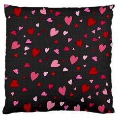 Hearts Pattern Standard Flano Cushion Case (one Side) by Valentinaart