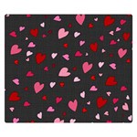 Hearts pattern Double Sided Flano Blanket (Small)  50 x40  Blanket Front