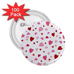 Valentine s Day Hearts 2 25  Buttons (100 Pack)  by Valentinaart