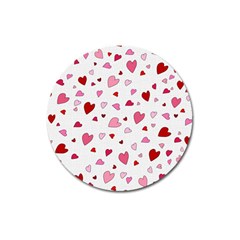 Valentine s Day Hearts Magnet 3  (round) by Valentinaart