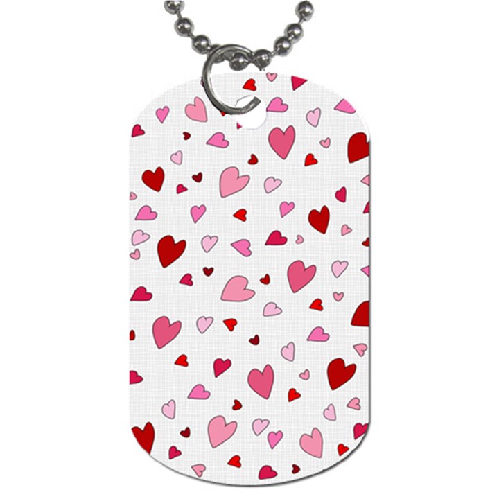 Valentine s day hearts Dog Tag (One Side)