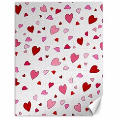 Valentine s Day Hearts Canvas 12  X 16   by Valentinaart