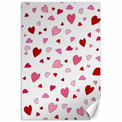 Valentine s Day Hearts Canvas 24  X 36  by Valentinaart