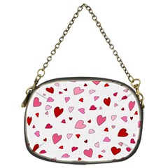 Valentine s Day Hearts Chain Purses (two Sides)  by Valentinaart