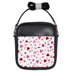 Valentine s Day Hearts Girls Sling Bags by Valentinaart