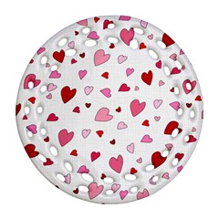 Valentine s Day Hearts Ornament (round Filigree)