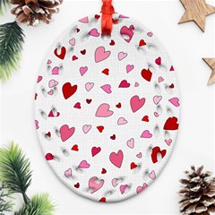 Valentine s Day Hearts Ornament (oval Filigree) by Valentinaart