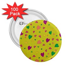 Colorful Hearts 2 25  Buttons (100 Pack)  by Valentinaart