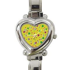 Colorful hearts Heart Italian Charm Watch