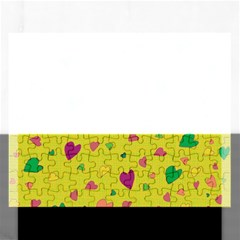 Colorful hearts Rectangular Jigsaw Puzzl