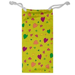 Colorful Hearts Jewelry Bag by Valentinaart