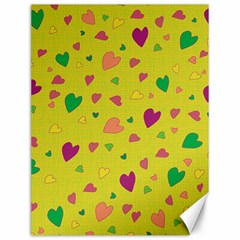 Colorful Hearts Canvas 12  X 16   by Valentinaart