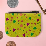 Colorful hearts Mini Coin Purses Back