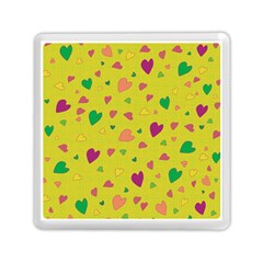 Colorful Hearts Memory Card Reader (square)  by Valentinaart