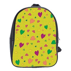 Colorful hearts School Bags (XL) 