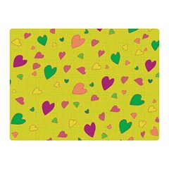 Colorful Hearts Double Sided Flano Blanket (mini)  by Valentinaart