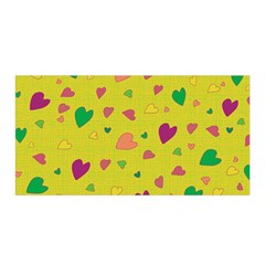 Colorful Hearts Satin Wrap by Valentinaart