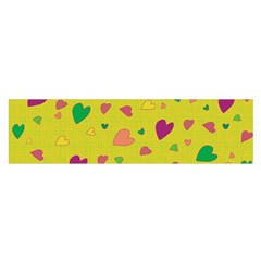 Colorful Hearts Satin Scarf (oblong) by Valentinaart