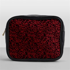 Red Coral Pattern Mini Toiletries Bags by Valentinaart