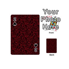 Red Coral Pattern Playing Cards 54 (mini) 