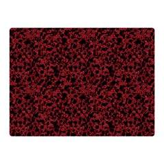 Red Coral Pattern Double Sided Flano Blanket (mini)  by Valentinaart