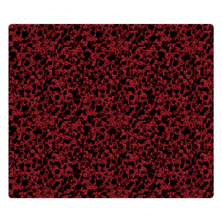 Red coral pattern Double Sided Flano Blanket (Small) 