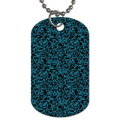 Blue coral pattern Dog Tag (Two Sides)