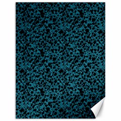 Blue coral pattern Canvas 12  x 16  