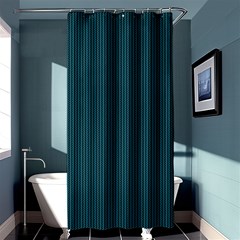 Blue Texture Shower Curtain 36  X 72  (stall)  by Valentinaart