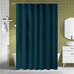 Blue Texture Shower Curtain 48  X 72  (small)  by Valentinaart