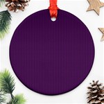 Purple texture Ornament (Round) Front