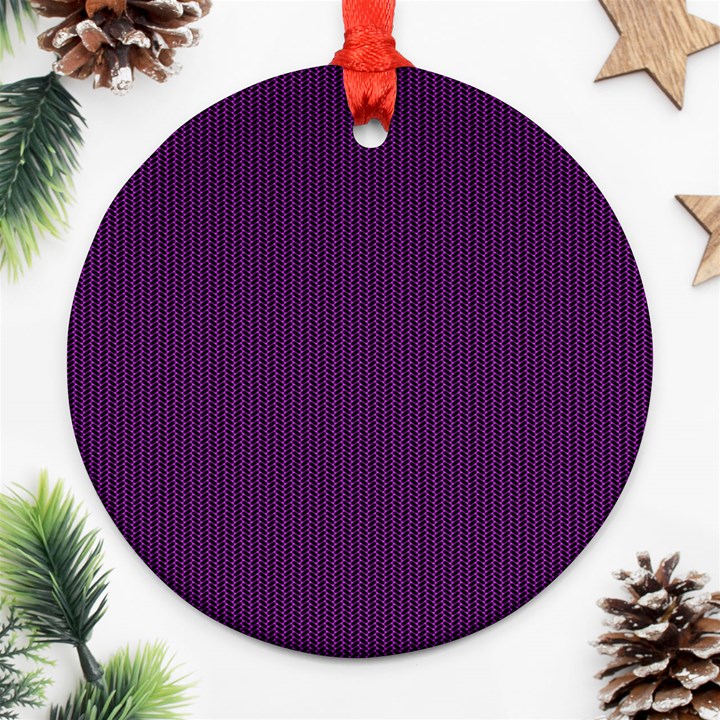 Purple texture Ornament (Round)