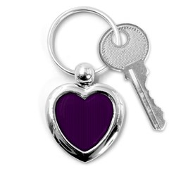 Purple Texture Key Chains (heart)  by Valentinaart