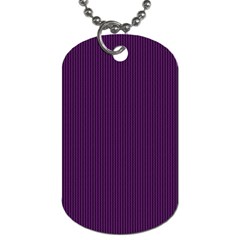 Purple Texture Dog Tag (two Sides) by Valentinaart