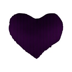 Purple Texture Standard 16  Premium Flano Heart Shape Cushions by Valentinaart