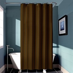 Gold Texture Shower Curtain 36  X 72  (stall)  by Valentinaart