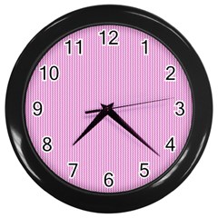 Pink Texture Wall Clocks (black) by Valentinaart