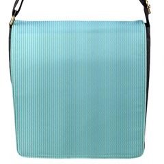 Light Blue Texture Flap Messenger Bag (s) by Valentinaart