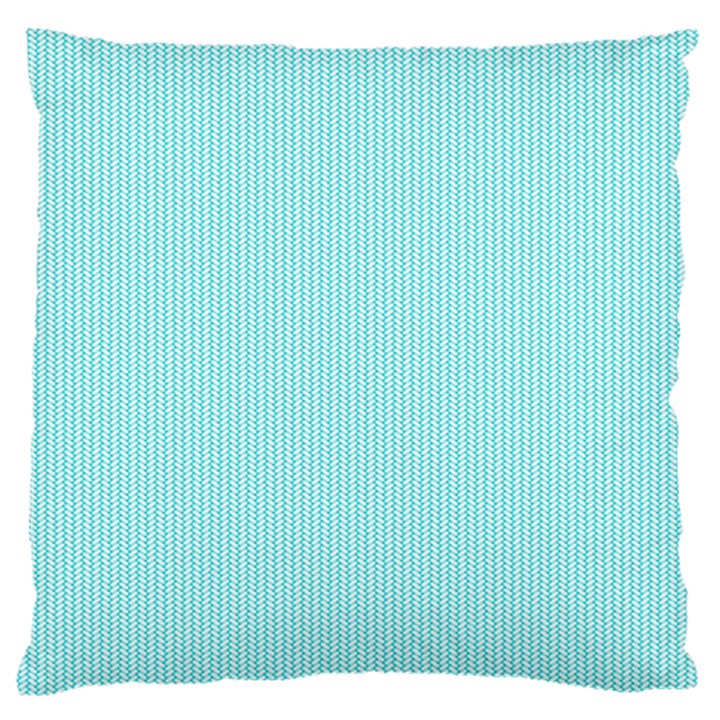 Light blue texture Large Flano Cushion Case (One Side)