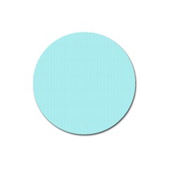 Light Blue Texture Magnet 3  (round) by Valentinaart