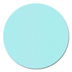 Light Blue Texture Magnet 5  (round) by Valentinaart