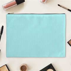 Light Blue Texture Cosmetic Bag (xl) by Valentinaart