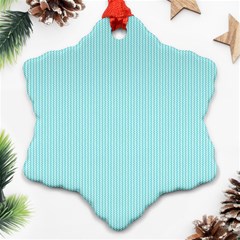 Light Blue Texture Snowflake Ornament (two Sides)