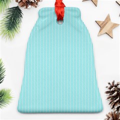 Light Blue Texture Bell Ornament (two Sides)