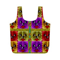 Peace Dogs Full Print Recycle Bags (m)  by pepitasart