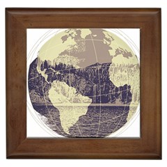 River Globe Framed Tiles by MTNDesignco