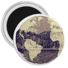 River Globe 3  Magnets