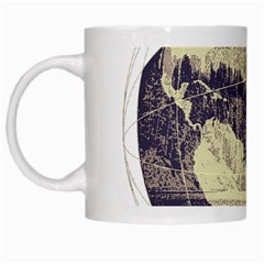 River Globe White Mugs by MTNDesignco